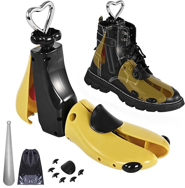 UHIAGREE Shoe Stretcher Women Men, Boot Stretcher Women, Adjustable Unisex Boot Wide Feet (Yellow(For Wm's 6-11;Men's 5-9.5, Not a Pair))
