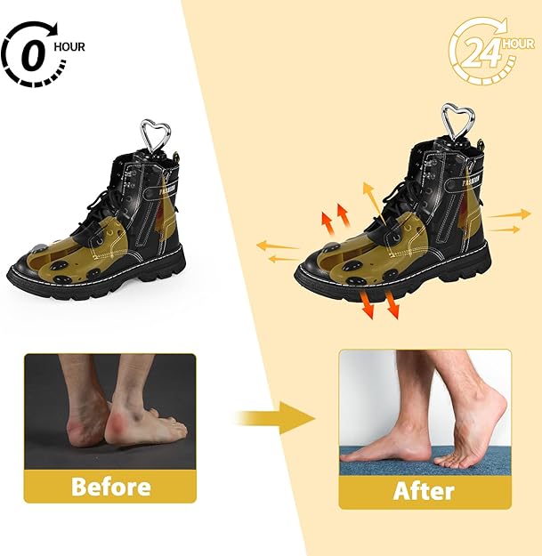 UHIAGREE Shoe Stretcher Women Men, Boot Stretcher Women, Adjustable Unisex Boot Wide Feet (Yellow (For Wm